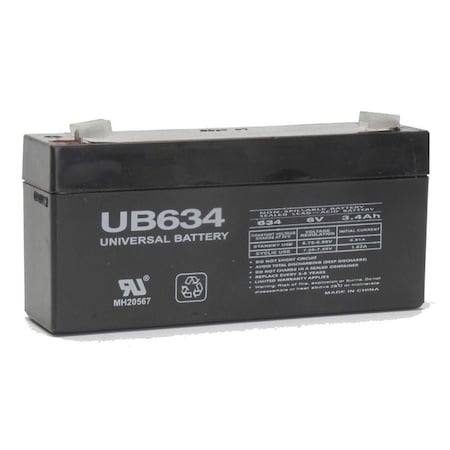 Bsc Preferred Sonnenschein A206/3.2U 6V 3.4Ah Emergency Light Replacement Battery ZZZ-D5732-B-0-118717